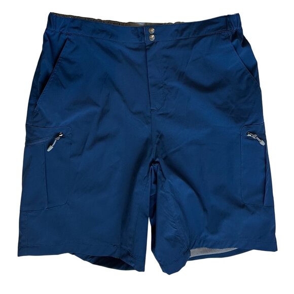 Reel Life New Mens Deep Blue Sea Quick-Dry Hybrid Cargo Shorts Size L - Picture 1 of 11